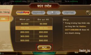 Rút tiền Iwin Club vô cùng nhanh chóng